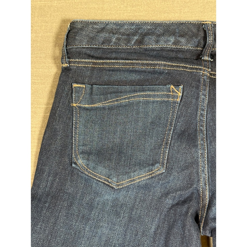 Express Stella Skinny Low Rise Jeans Dark Wash Denim Blue Womens Size 8L Long - Picture 8 of 8